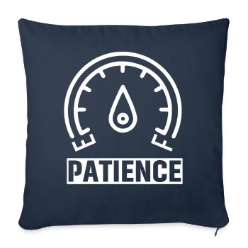 Patience - Sofa pillowcase 17,3'' x 17,3'' (45 x 45 cm) - navy - Front