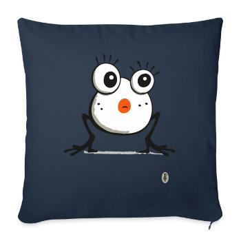 Je suis belle - Housse de coussin décorative 45 x 45 cm - bleu marine - Devant