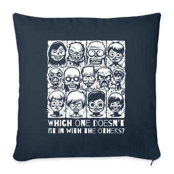 Which freak doesn't fit into this picture? A quiz - Sofa pillowcase 17,3'' x 17,3'' (45 x 45 cm) - navy - Front