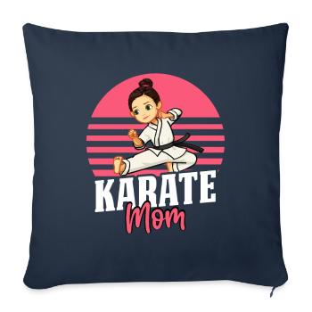 Karate Mama - Sofakissenbezug 45 x 45 cm - Navy - Vorne