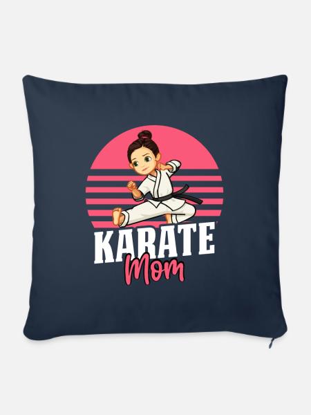 Karate Mama - Sofakissenbezug 45 x 45 cm - Navy