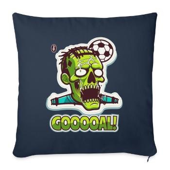 Zombie Football, Goal! - Sofa pillowcase 17,3'' x 17,3'' (45 x 45 cm) - navy - Front