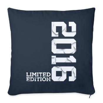 10E ÉDITION LIMITÉE DU 10E ANNIVERSAIRE 2016 - Housse de coussin décorative 45 x 45 cm - bleu marine - Devant