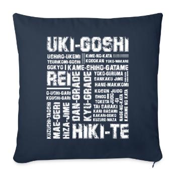 Judo - Sofa pillowcase 17,3'' x 17,3'' (45 x 45 cm) - navy - Front