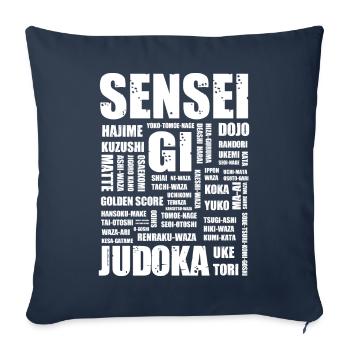Judo - Sofa pillowcase 17,3'' x 17,3'' (45 x 45 cm) - navy - Front