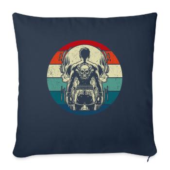 Muay Thaï - Housse de coussin décorative 45 x 45 cm - bleu marine - Devant