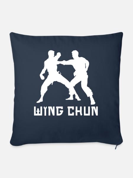 Wing Chun - Sofakissenbezug 45 x 45 cm - Navy