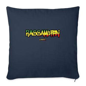 Raggamuffin Reggae - Housse de coussin décorative 45 x 45 cm - bleu marine - Devant