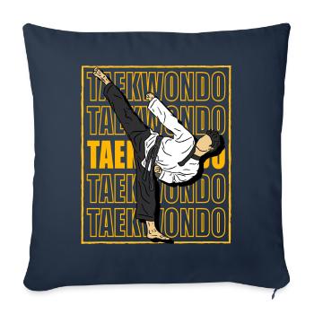 Taekwondo - Sofa pillowcase 17,3'' x 17,3'' (45 x 45 cm) - navy - Front