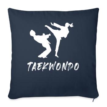 Taekwondo - Sofa pillowcase 17,3'' x 17,3'' (45 x 45 cm) - navy - Front