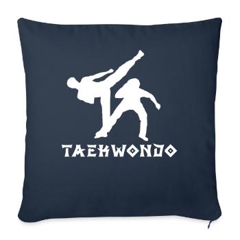 Taekwondo - Sofa pillowcase 17,3'' x 17,3'' (45 x 45 cm) - navy - Front