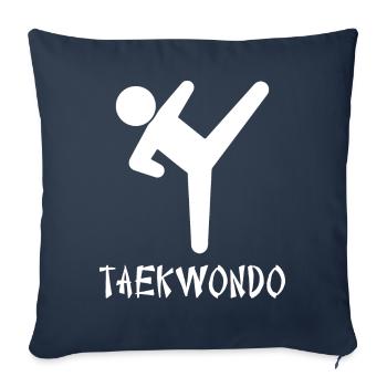 Taekwondo - Sofa pillowcase 17,3'' x 17,3'' (45 x 45 cm) - navy - Front