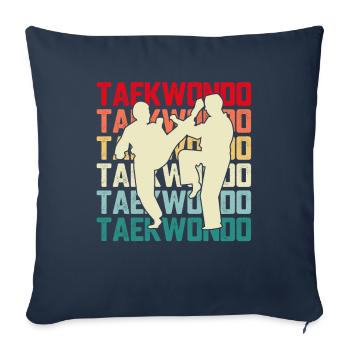 Taekwondo - Sofa pillowcase 17,3'' x 17,3'' (45 x 45 cm) - navy - Front