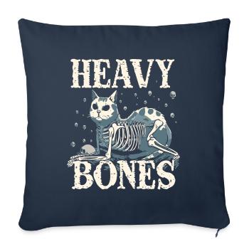 Heavy Boned Cat - Sofa pillowcase 17,3'' x 17,3'' (45 x 45 cm) - navy - Front