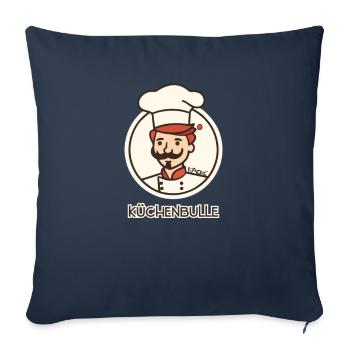 Cuisines Bull Cook - Housse de coussin décorative 45 x 45 cm - bleu marine - Devant