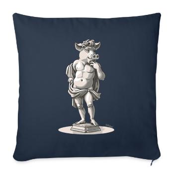 Griechisch italienisch Florenz David Schwein - Sofakissenbezug 45 x 45 cm - Navy - Vorne