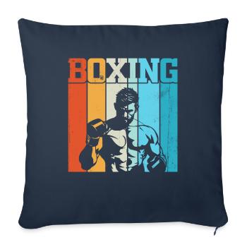 Boxing Retro - Sofa pillowcase 17,3'' x 17,3'' (45 x 45 cm) - navy - Front