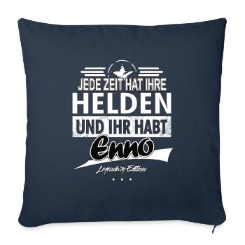 Every era has its heroes You've got Enno - Sofa pillowcase 17,3'' x 17,3'' (45 x 45 cm) - navy - Front
