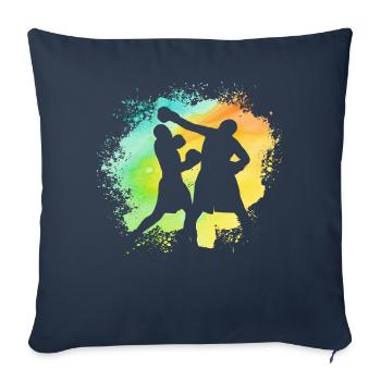 Boxer Retro Boxen - Sofakissenbezug 45 x 45 cm - Navy - Vorne