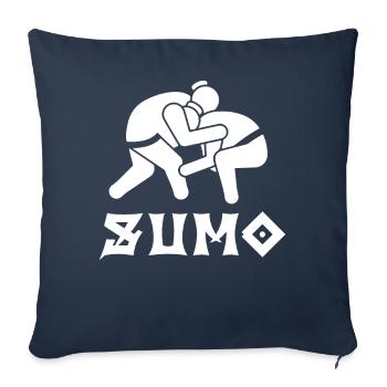Sumo - Housse de coussin décorative 45 x 45 cm - bleu marine - Devant