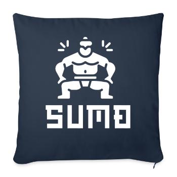 Sumo - Housse de coussin décorative 45 x 45 cm - bleu marine - Devant