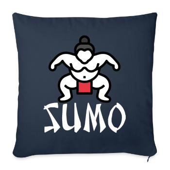 Sumo - Housse de coussin décorative 45 x 45 cm - bleu marine - Devant