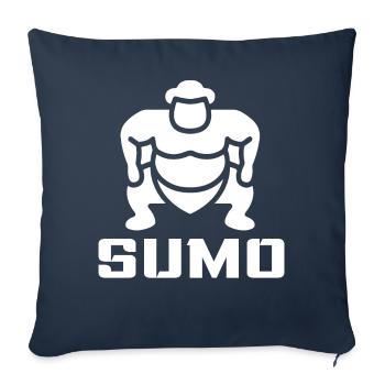Sumo - Housse de coussin décorative 45 x 45 cm - bleu marine - Devant