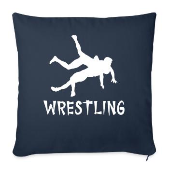 Wrestling - Sofakissenbezug 45 x 45 cm - Navy - Vorne