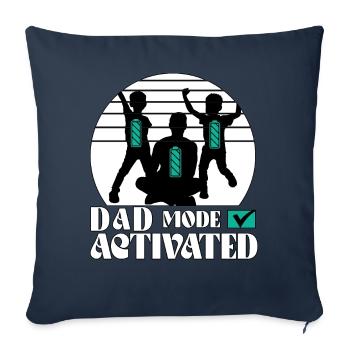 Dad Mode Activated - Sofa pillowcase 17,3'' x 17,3'' (45 x 45 cm) - navy - Front