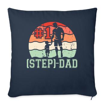Step Dad - Sofa pillowcase 17,3'' x 17,3'' (45 x 45 cm) - navy - Front