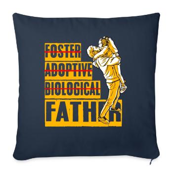 Father and Daughter - Sofa pillowcase 17,3'' x 17,3'' (45 x 45 cm) - navy - Front