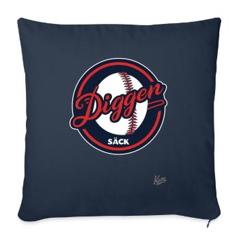 Funny Baseball Logo Thick Sack: Team Diggen Sack - Sofa pillowcase 17,3'' x 17,3'' (45 x 45 cm) - navy - Front
