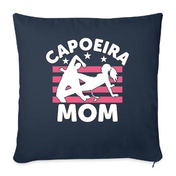 Capoeira Mom - Sofa pillowcase 17,3'' x 17,3'' (45 x 45 cm) - navy - Front