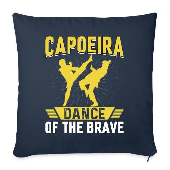 Capoeira-Tanz der Tapferen - Sofakissenbezug 45 x 45 cm - Navy - Vorne