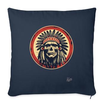 Les vrais patriotes sont les indigènes - Housse de coussin décorative 45 x 45 cm - bleu marine - Devant