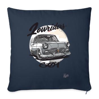 East Germany DDR Car Lowrider 601 Auto - Sofa pillowcase 17,3'' x 17,3'' (45 x 45 cm) - navy - Front