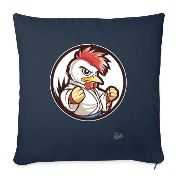 Martial Arts Martial Arts: Judo Chicken - Sofa pillowcase 17,3'' x 17,3'' (45 x 45 cm) - navy - Front