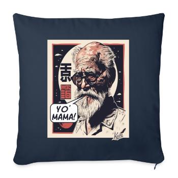 Japanese Mashup Freud's Psychology Your Mom - Sofa pillowcase 17,3'' x 17,3'' (45 x 45 cm) - navy - Front