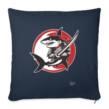 Samurai-Katana-Hai - Sofakissenbezug 45 x 45 cm - Navy - Vorne