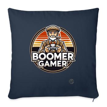 Grandpa Boomer Gamer - Sofa pillowcase 17,3'' x 17,3'' (45 x 45 cm) - navy - Front