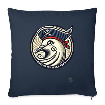 Dove of the Seven Seas Pirate - Sofa pillowcase 17,3'' x 17,3'' (45 x 45 cm) - navy - Front