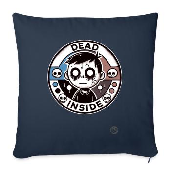 Zombie Boy: Dead Inside - Sofa pillowcase 17,3'' x 17,3'' (45 x 45 cm) - navy - Front