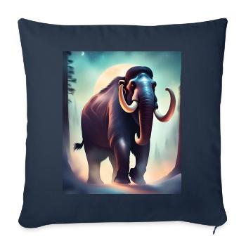 Majestic Mammoth - Sofa pillowcase 17,3'' x 17,3'' (45 x 45 cm) - navy - Front
