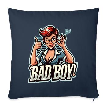 Your teacher says, thumbs up, you bad boy - Sofa pillowcase 17,3'' x 17,3'' (45 x 45 cm) - navy - Front