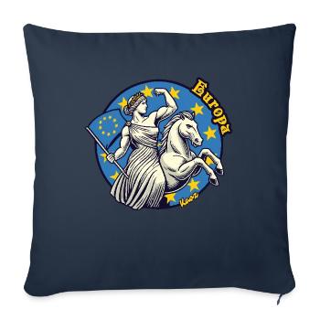 Europe the beautiful and strong - Sofa pillowcase 17,3'' x 17,3'' (45 x 45 cm) - navy - Front