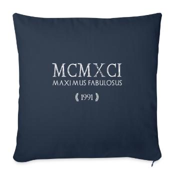 1991 - Der Größte der Legendären - MCMXCI - Sofakissenbezug 45 x 45 cm - Navy - Vorne