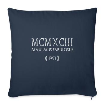 1993 - Le plus grand des légendaires - MCMXCIII - Housse de coussin décorative 45 x 45 cm - bleu marine - Devant