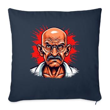 Leader de la Révolution pacifique - Housse de coussin décorative 45 x 45 cm - bleu marine - Devant