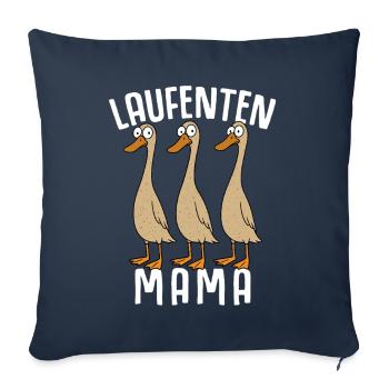 Canard Gardien de canard Éleveur de canards Éleveur de canards - Housse de coussin décorative 45 x 45 cm - bleu marine - Devant