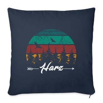 Harz Gebirge Brocken Bergsteigen - Sofakissenbezug 45 x 45 cm - Navy - Vorne